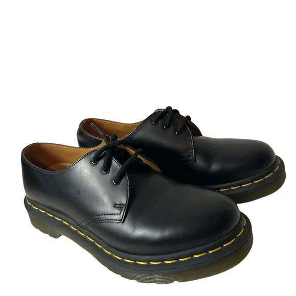 Dr marten’s women’s 1461 oxfords lace up shoes black soft leather Sz US 7 EU 38