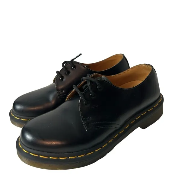 Dr marten’s women’s 1461 oxfords lace up shoes black soft leather Sz US 7 EU 38