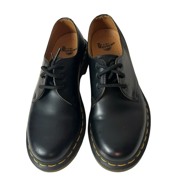 Dr marten’s women’s 1461 oxfords lace up shoes black soft leather Sz US 7 EU 38