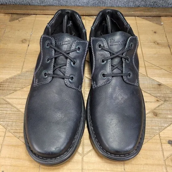 Dr. Martens Men's 11488 Size 12M 3-Eye Black Leather Oxford Casual Dress Shoes