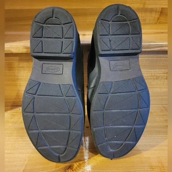 Dr. Scholls mens black matte massaging gel insoles dress shoes 9