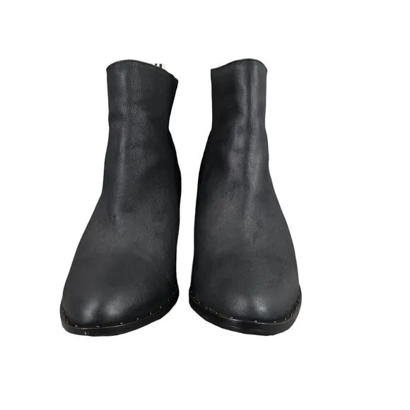 Dr Scholls Shoes Womens 7.5 Booties Fashion Wedge Leather Comfort Pull On Mania