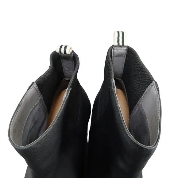 Dr Scholls Shoes Womens 7.5 Booties Fashion Wedge Leather Comfort Pull On Mania
