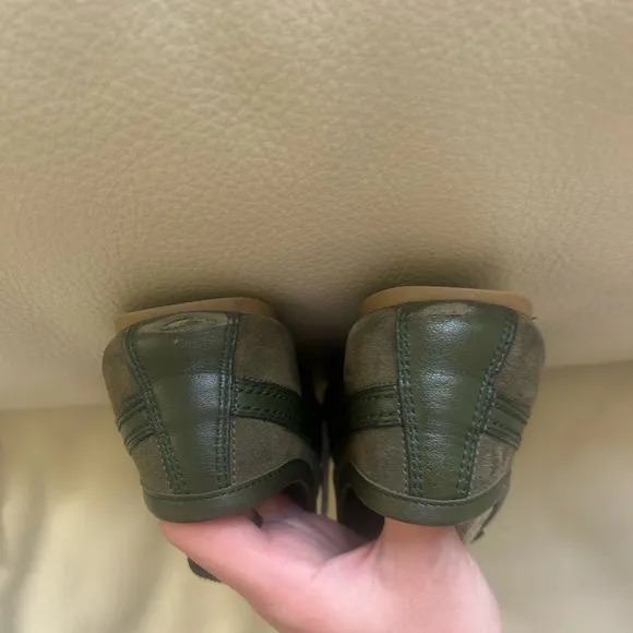 Dries Van Noten Green Sneakers Suede Low-Top