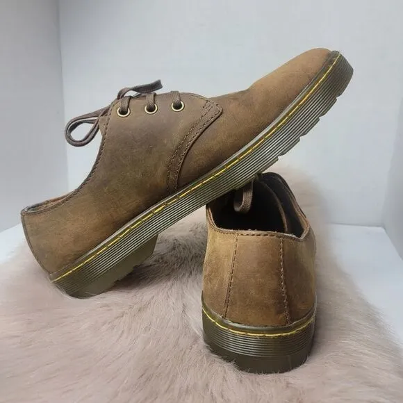 Dr Martens Coronado Light Brown Suede Leather Mens Shoes Size 9