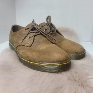 Dr Martens Coronado Light Brown Suede Leather Mens Shoes Size 9