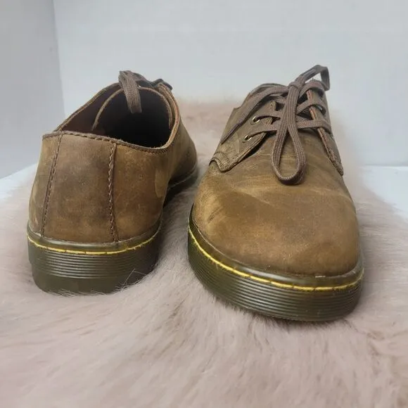Dr Martens Coronado Light Brown Suede Leather Mens Shoes Size 9