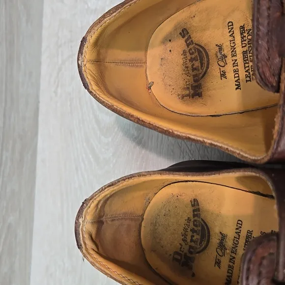 Dr.Martens Women Y2K Original Leather England Tractor Clog Shoes Sz UK 4 US6