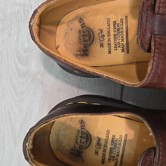 Dr.Martens Women Y2K Original Leather England Tractor Clog Shoes Sz UK 4 US6