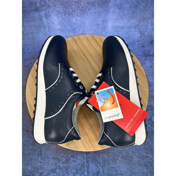 Duca Del Cosma Isabel Golf Shoes Women Size 9.5 New Navy