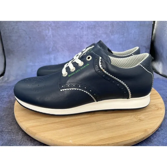 Duca Del Cosma Isabel Golf Shoes Women Size 9.5 New Navy