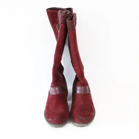 Earth Origins Portia Boots Women Lug Sole Shoes Knee High sz 6