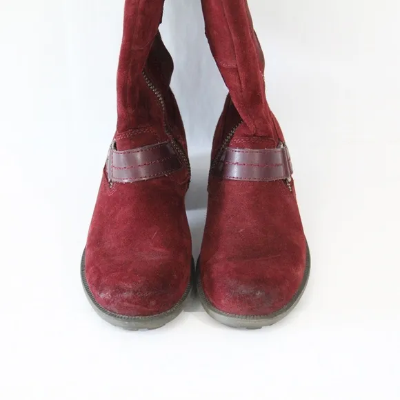 Earth Origins Portia Boots Women Lug Sole Shoes Knee High sz 6