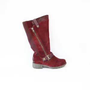 Earth Origins Portia Boots Women Lug Sole Shoes Knee High sz 6