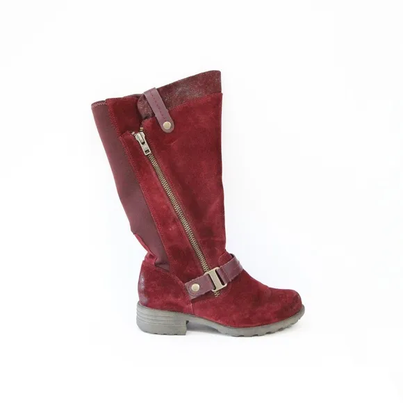 Earth Origins Portia Boots Women Lug Sole Shoes Knee High sz 6