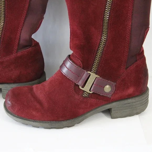 Earth Origins Portia Boots Women Lug Sole Shoes Knee High sz 6