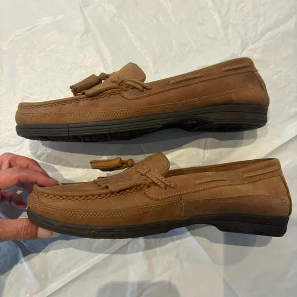 Earth Shoes Manning leather tassel loafers brown SZ 9.5 D NWOT NO BOX