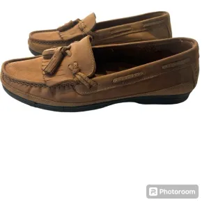 Earth Shoes Manning leather tassel loafers brown SZ 9.5 D NWOT NO BOX