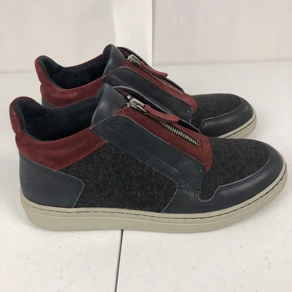 Earth Women’s Zane Navy Black Maroon Comfy Casual Boots Sneakers Size 8.5 EUC