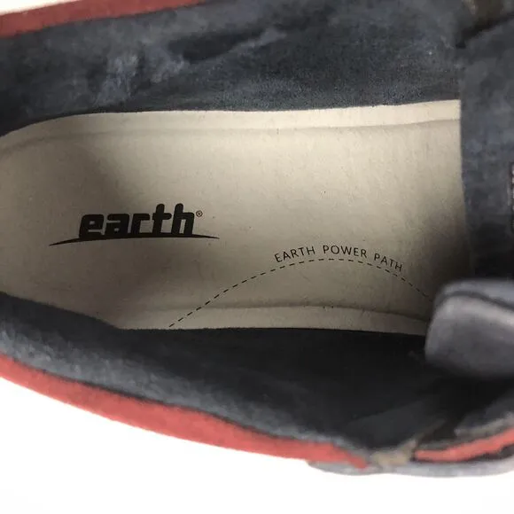 Earth Women’s Zane Navy Black Maroon Comfy Casual Boots Sneakers Size 8.5 EUC