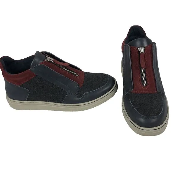 Earth Women’s Zane Navy Black Maroon Comfy Casual Boots Sneakers Size 8.5 EUC