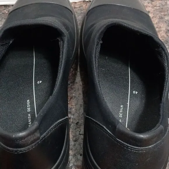ECCO 9-9.5 Soft Wedge Fabric Slip On COMFORT Shoe...