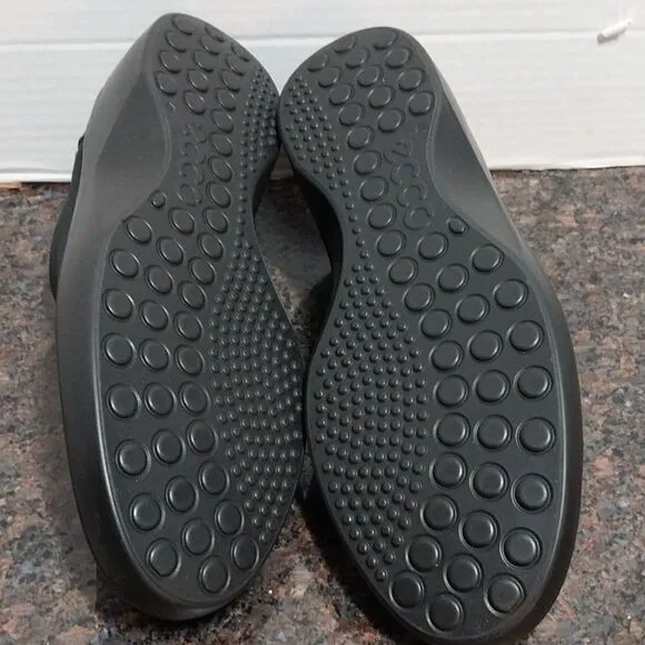 ECCO 9-9.5 Soft Wedge Fabric Slip On COMFORT Shoe...