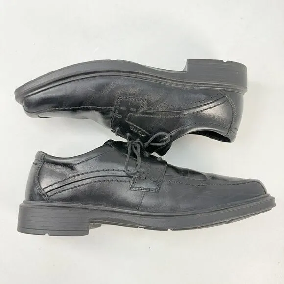 Ecco Berlin Apron Toe Oxford Loafers 49784 Black Leather Men’s Size 43 (9/9.5)
