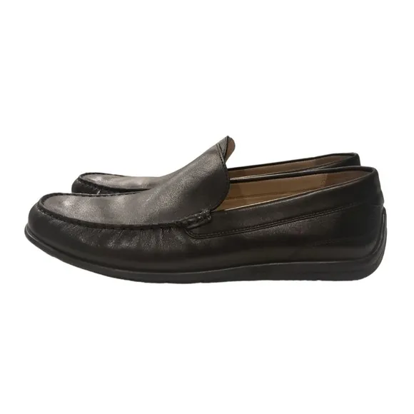 ECCO Black Leather Classic Moc 2.0 Driving Loafers Shoes Men's SZ 13 -13.5 EU 47