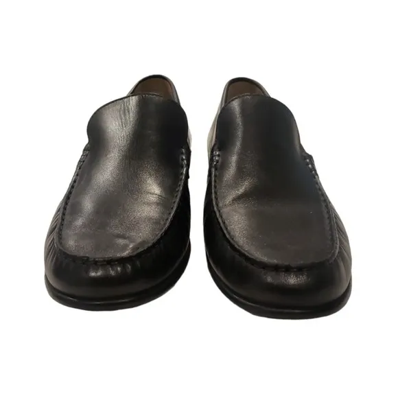 ECCO Black Leather Classic Moc 2.0 Driving Loafers Shoes Men's SZ 13 -13.5 EU 47