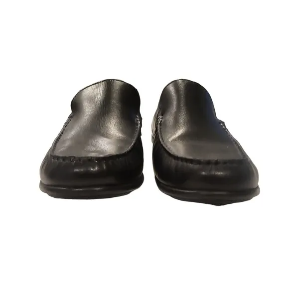 ECCO Black Leather Classic Moc 2.0 Driving Loafers Shoes Men's SZ 13 -13.5 EU 47
