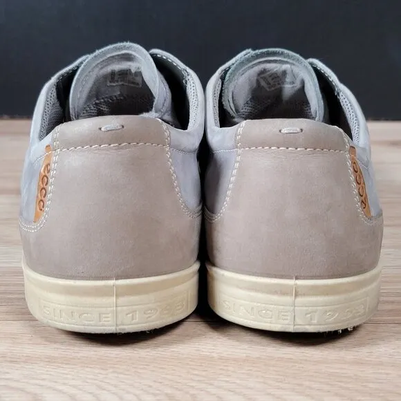 ECCO Collin Shoes Mens Size 46 EU 12-12.5 US Gray Casual Sneakers Suede Preppy