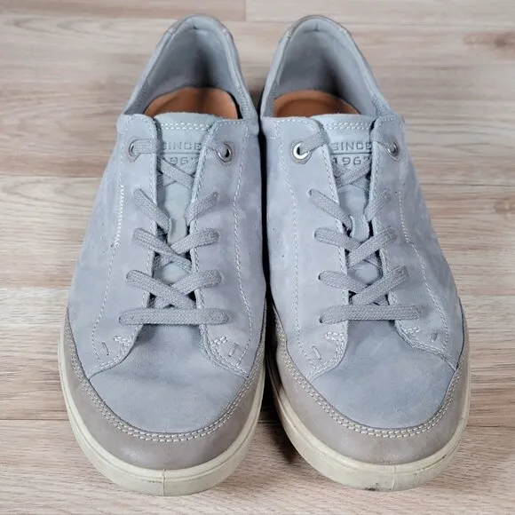 ECCO Collin Shoes Mens Size 46 EU 12-12.5 US Gray Casual Sneakers Suede Preppy