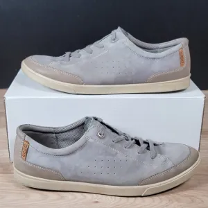 ECCO Collin Shoes Mens Size 46 EU 12-12.5 US Gray Casual Sneakers Suede Preppy