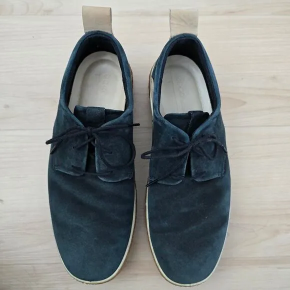 Ecco Crepetray Men's Black Suede Sneakers Casual Shoes Crepe Sole Size 9