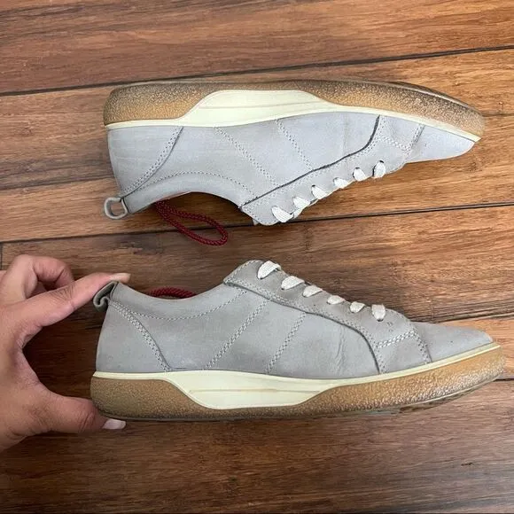 Ecco leather suede soft sneakers 37