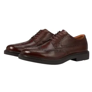Ecco Mens London Wing Tip Oxford Shoes EU 45 US 11-11.5 Brown Leather NIB