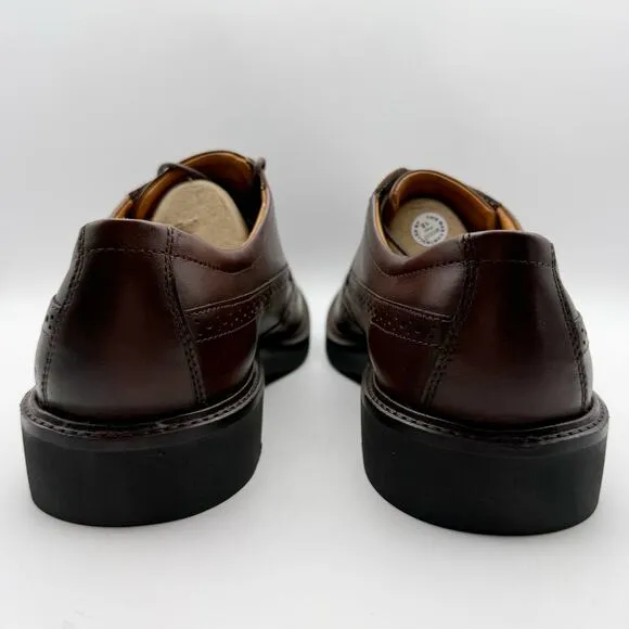 Ecco Mens London Wing Tip Oxford Shoes EU 45 US 11-11.5 Brown Leather NIB