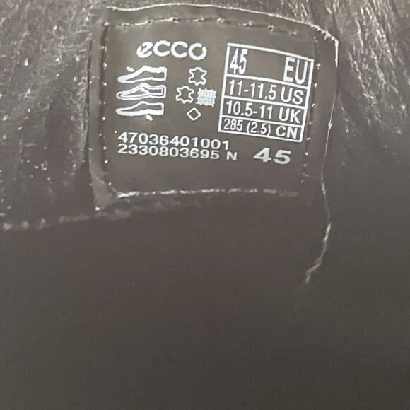 Ecco Soft 7 City Danish Design Men 45 EU 11-11.5 US Leather Shoe Casual Sneaker