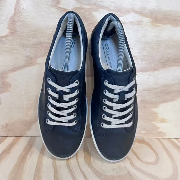 Ecco - Soft 7 Low Top Lace Up - Sneakers - Black - Women's - 8.5