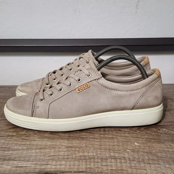Ecco Soft 7 Men's Athletic Shoes Size 42 (8) Beige