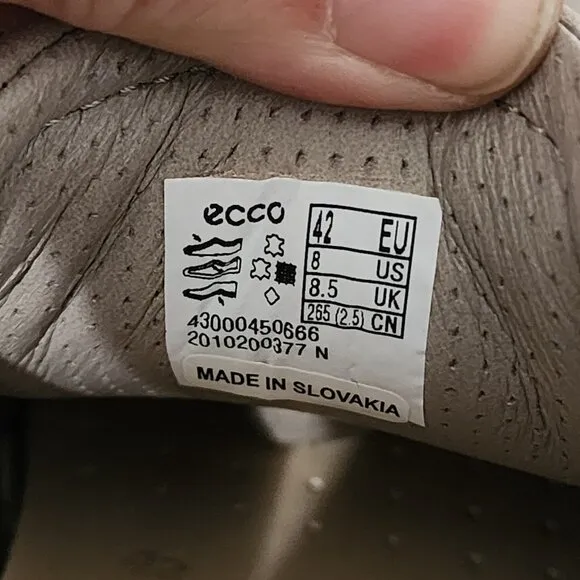 Ecco Soft 7 Men's Athletic Shoes Size 42 (8) Beige