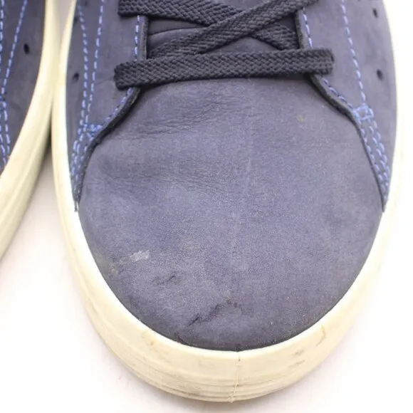 Ecco Soft 7 Men's EU 46 US 12-12.5 Navy Blue Nubuck Shoes Low Top Sneaker Casual