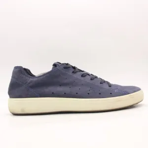 Ecco Soft 7 Men's EU 46 US 12-12.5 Navy Blue Nubuck Shoes Low Top Sneaker Casual