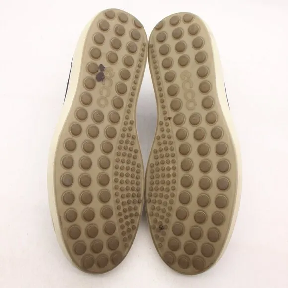 Ecco Soft 7 Men's EU 46 US 12-12.5 Navy Blue Nubuck Shoes Low Top Sneaker Casual