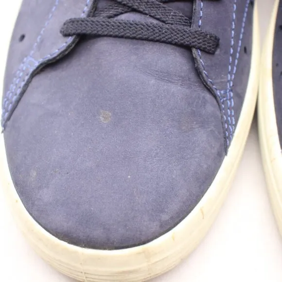 Ecco Soft 7 Men's EU 46 US 12-12.5 Navy Blue Nubuck Shoes Low Top Sneaker Casual