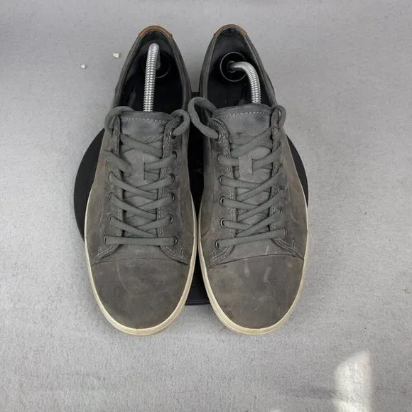 ECCO Soft 7 Shoes Gray Suede Leather Mens Size US 9 EU 43
