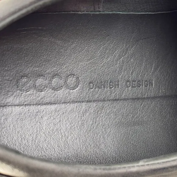 ECCO Soft 7 Shoes Gray Suede Leather Mens Size US 9 EU 43