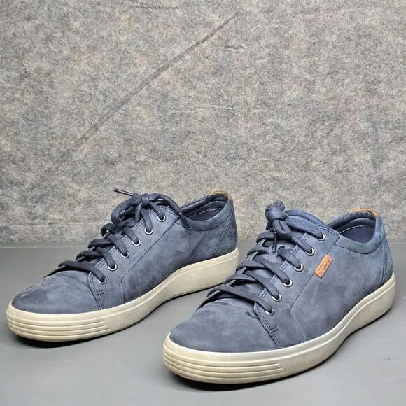 ECCO SOFT‎ 7 Street Summer Sneakers Shoes Blue Nubuck Men's Size 45 EUR 11 US