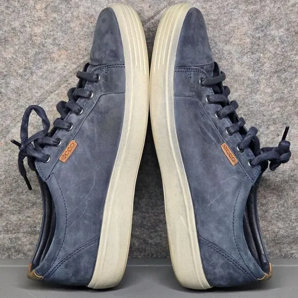 ECCO SOFT‎ 7 Street Summer Sneakers Shoes Blue Nubuck Men's Size 45 EUR 11 US